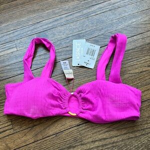 L*space Pink Ribbed Bralette Willow medium